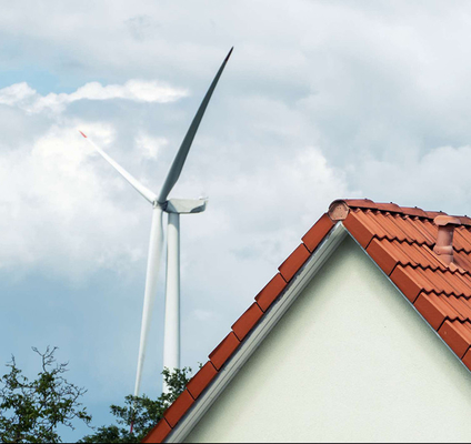 10KW Sistema de generador de energía eólica de tres fases 380VAC en red con integración de paneles fotovoltaicos