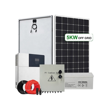 Sistemas de energía híbrida 220VAC/380VAC fuera de la red con tecnología de silicio monocristalino