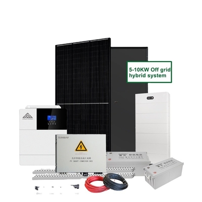 Sistemas de energía híbrida 220VAC/380VAC fuera de la red con tecnología de silicio monocristalino