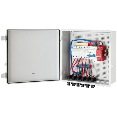 390*390*185 Combinador fotovoltaico Caja 500VDC con protección SPD de material ABS