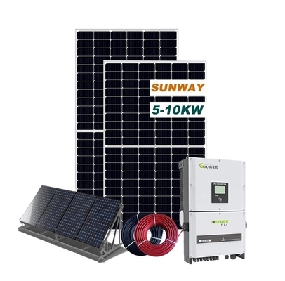 60HZ Completo en la red Sistema solar en el techo 10kw Sistema solar en la red