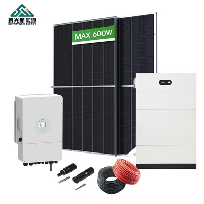 Sistema de energía solar híbrida personalizado de 10kw 15kw 20kw Para el mercado B2B