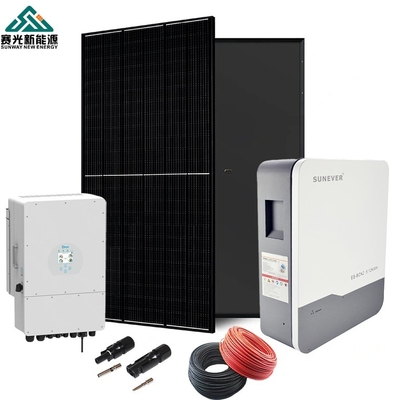 Batería de plomo-ácido 5kw 8kw 10kw Sistema de energía solar para el hogar en modo híbrido