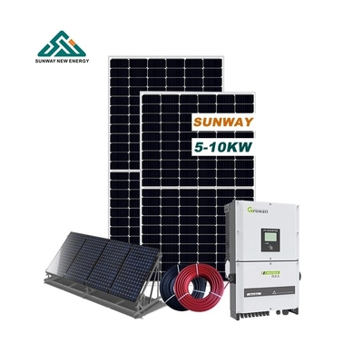 Sistema solar híbrido en red de 10000w al aire libre 110V/127V/220VAC/380VAC/480V
