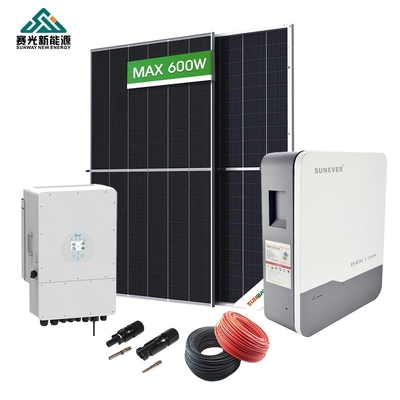 Sistema de energía solar híbrida trifásica Comercial 220v/380v 50Hz Frecuencia de salida