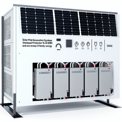 Protección contra la sobrecarga del sistema de generación de energía solar y rango de potencia de salida de 10-20 KWh para energía respetuosa con el medio ambiente