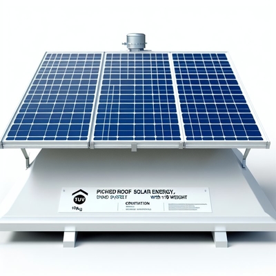 Sistema de energía solar STD con techo inclinado con certificación TUV y peso del panel de 18 kg