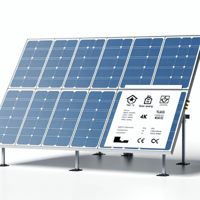Sistema de energía solar STD con techo inclinado con certificación TUV y peso del panel de 18 kg