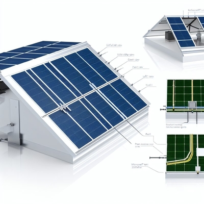 Guía de instalación del techo inclinado Sistema solar de energía renovable con soporte técnico completo