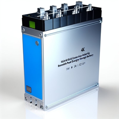 Conexión a red híbrida Batería de almacenamiento de energía renovable para la implementación de una fuente de energía de paneles solares