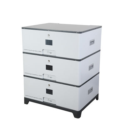 Batería de litio hierro apilable de alta capacidad 5kW 10kW 100Ah 200Ah 6000 ciclos de vida
