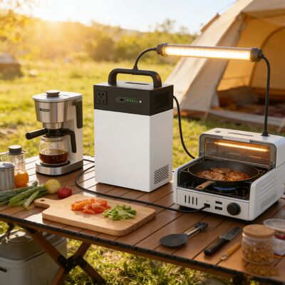 Sistema de energía solar de emergencia para el hogar 500W 1004.8Wh    Unidad portátil con carga rápida MPPT y protección electrónica sensible