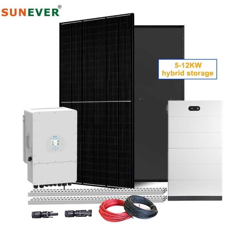 50hz Frecuencia de salida Sistema de energía solar para el hogar Kit completo para la casa 5kw 8kw 10kw 12kw