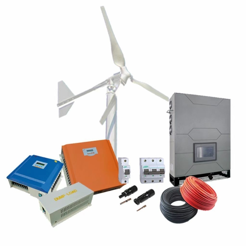Turbina eólica residencial de 3 fases de 5 kW/10 kW 380VAC para generación de energía híbrida en red