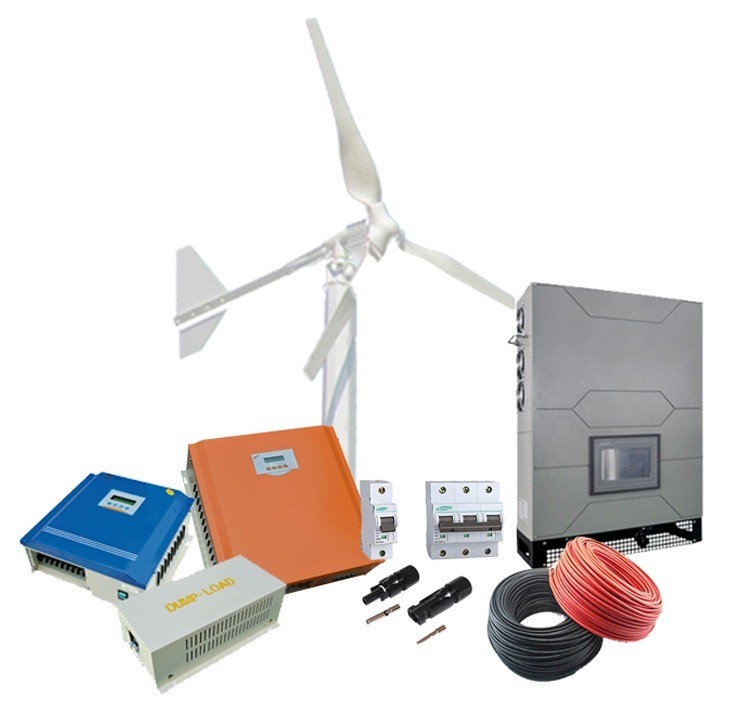 Energía eólica solar de 3 fases de 10kw para el hogar Sistema de energía eólica de 10kw en red para la certificación CE
