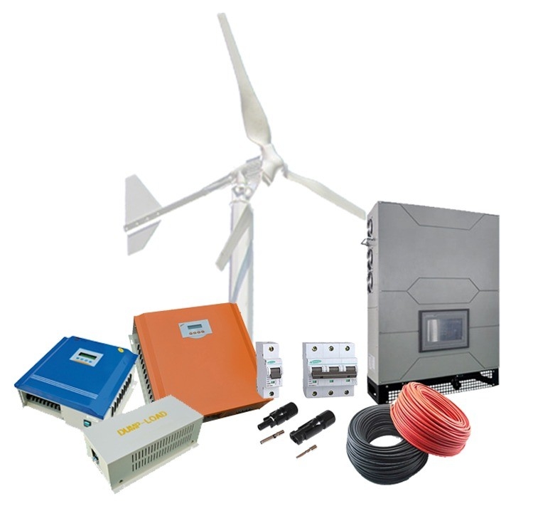Conexión de brida 5kw 10kw generador sistema de energía eólica de turbina para energía residencial