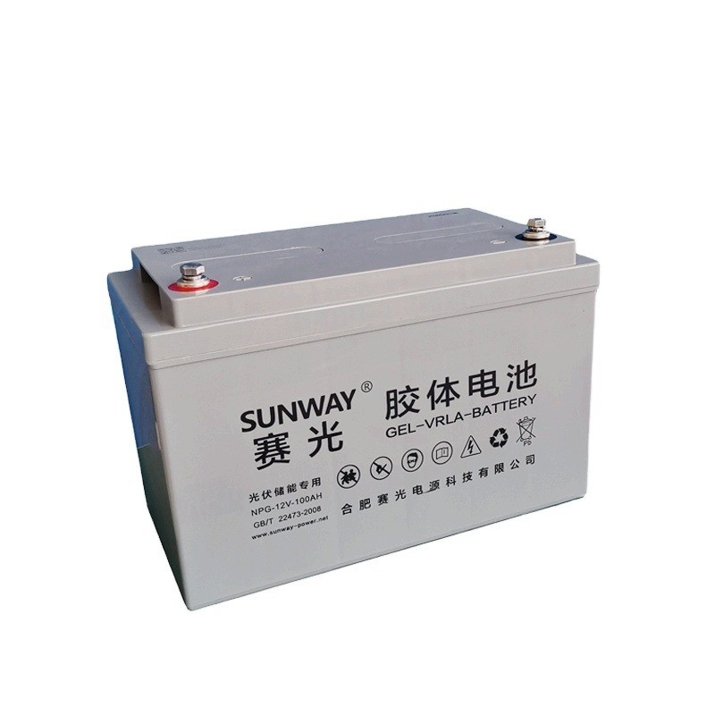 Batería de 12V 200ah/250ah de larga duración con gel de ácido de plomo solar para material superior