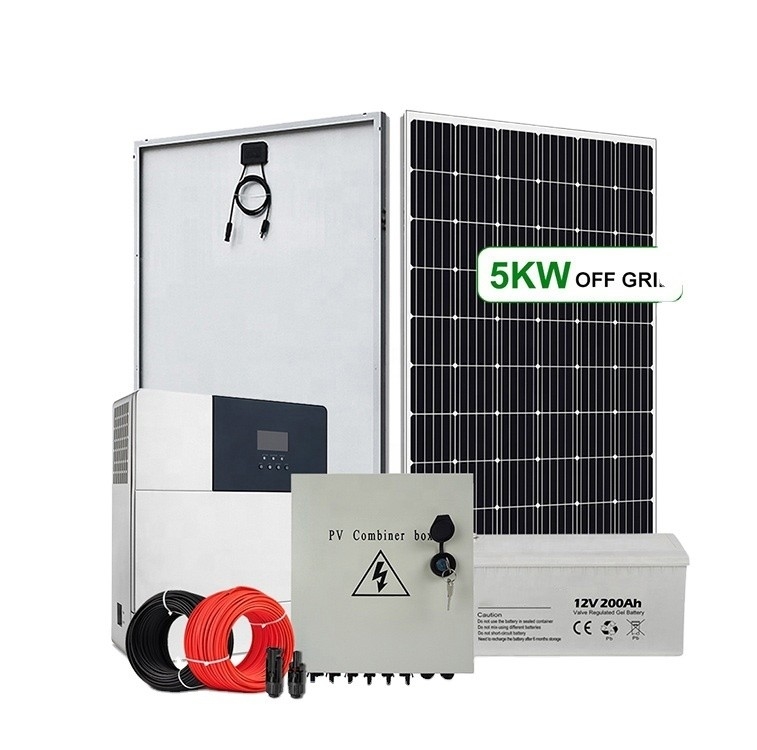 5-10 kWh Rango de potencia de salida 48V 300Ah 400Ah Capacidad de la batería fuera de la red Sistema de paneles solares
