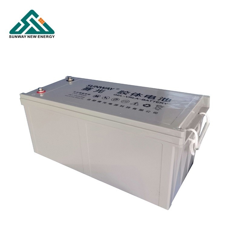 Baterías solares de plomo ácido gel de 12V 200ah/250ah de carga Material seleccionado para el sol