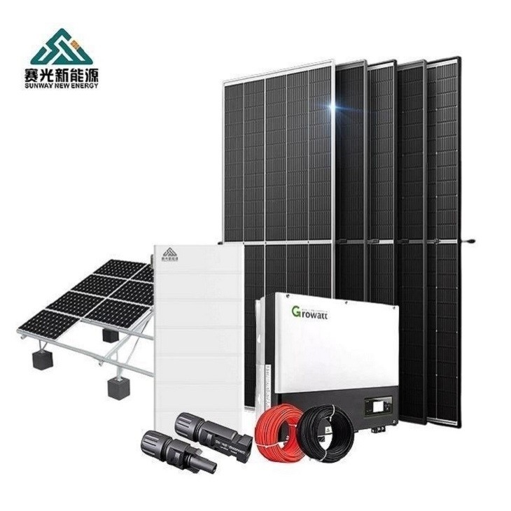 5kw 10kw 15kw 20kw Sistema de energía de paneles solares de conjunto completo para la casa en modo dividido