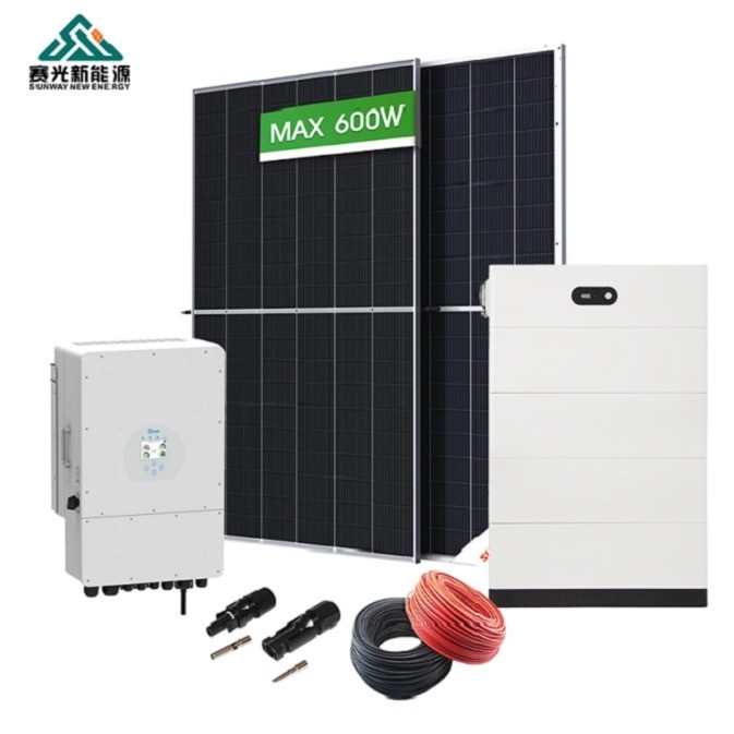 Certificado CE 10kw 12kw Monocristalino Silicio Panel Solar Sistema de energía PV para el hogar