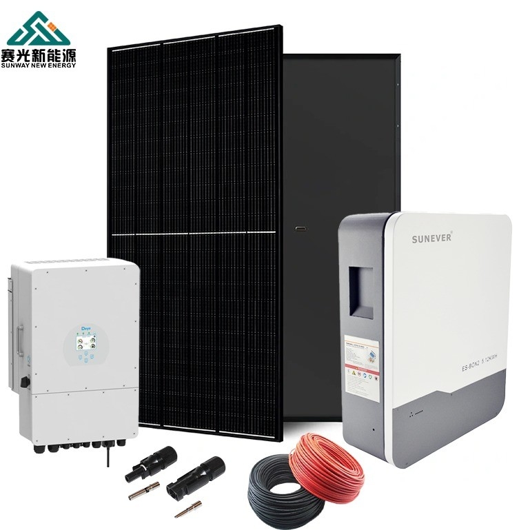 2024 Sistema de energía solar 5kw 6kw 8kw 10kw con controlador MPPT y frecuencia de salida de 50hz