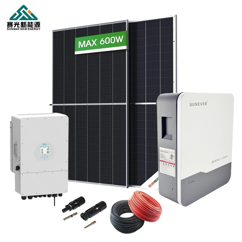 Sistema de almacenamiento de energía solar de 5kw 6kw 8kw 10kw Batería híbrida de plomo-ácido