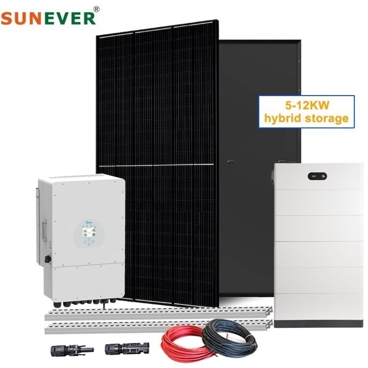 Sistema de almacenamiento de energía solar para el hogar 6kw 8kw 10kw para el kit híbrido Generador de energía completo