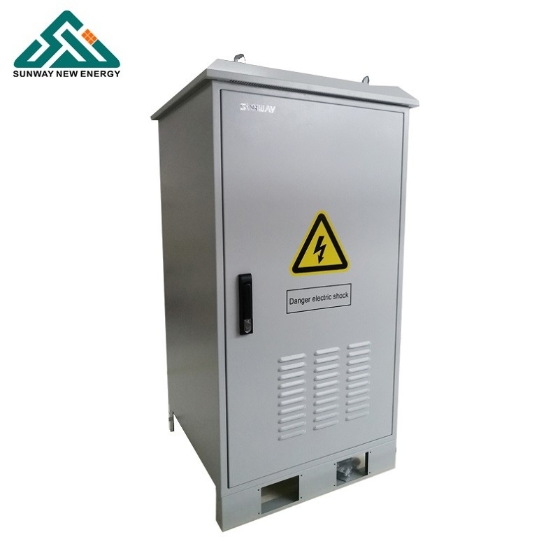 Batería de plomo y ácido Sistema de energía solar 48VDC 50hz Frecuencia de salida Para estación base de telecomunicaciones