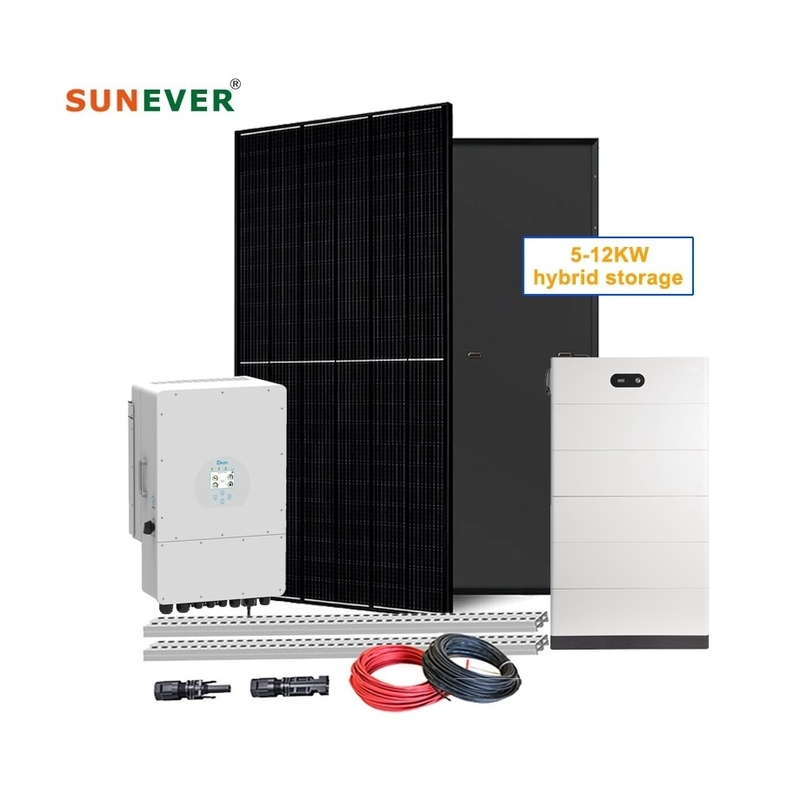 Panel solar de 410-700 watts Batería de iones de litio Tipo 5kw Sistema de almacenamiento de energía solar para el hogar