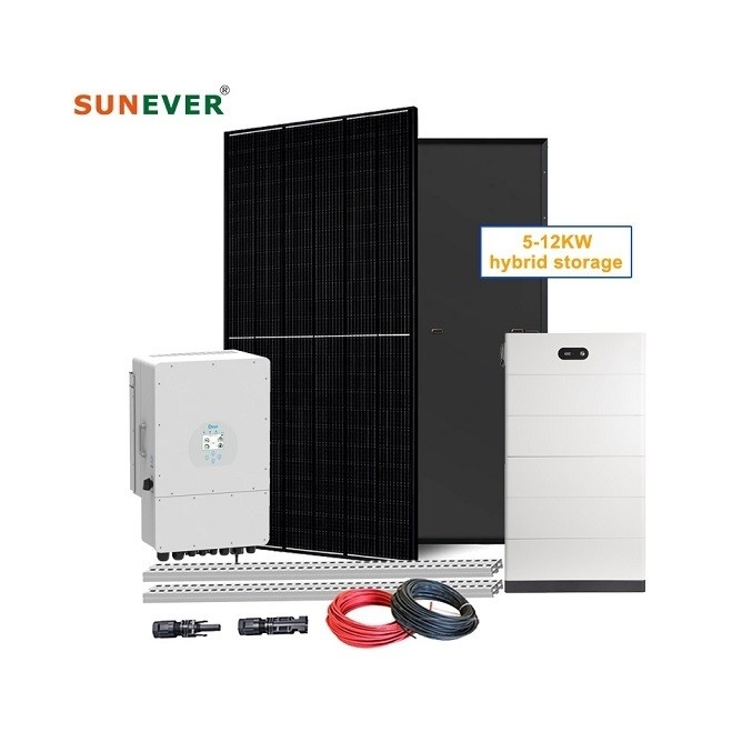 Sistema de energía solar para el hogar de 10 kW con modo fuera de red y voltaje nominal 48Vdc/51.2Vdc