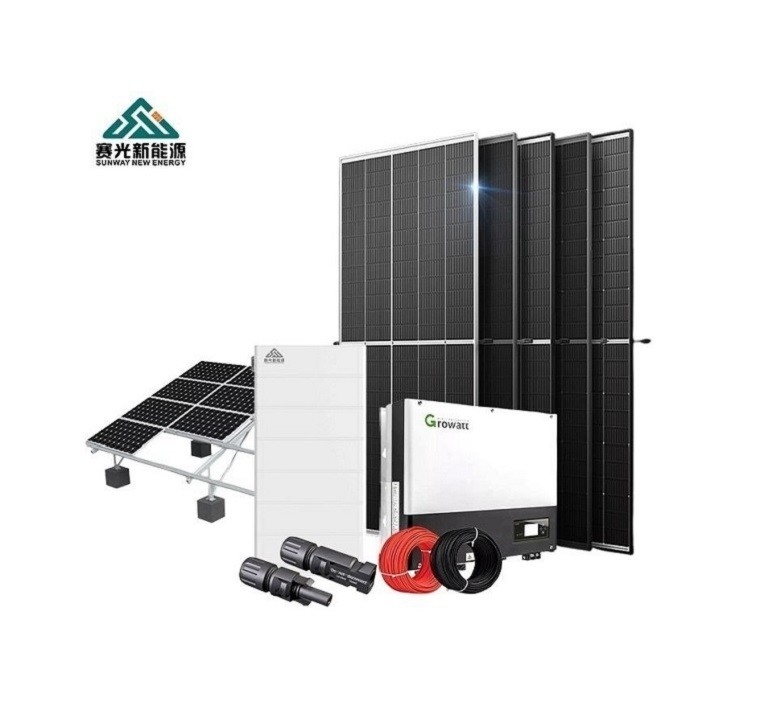 Sistema de energía solar de 5KW 10kw Para 220v/380v Voltado de salida 24h Tiempo de trabajo