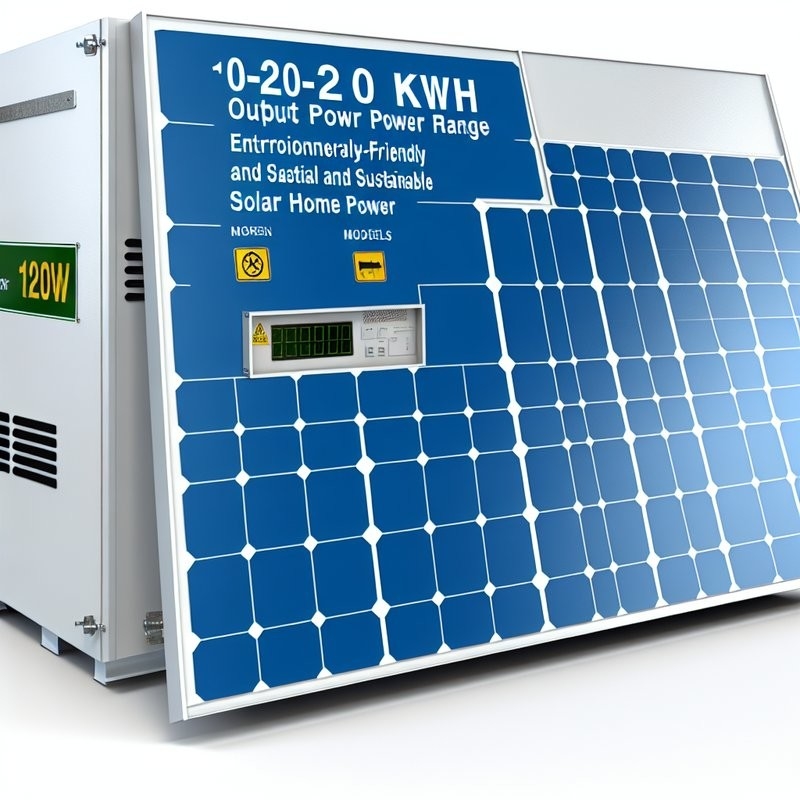 Rango de potencia de salida de 10-20 KWh Sistema de paneles solares ecológicos para energía solar doméstica ecológica y sostenible