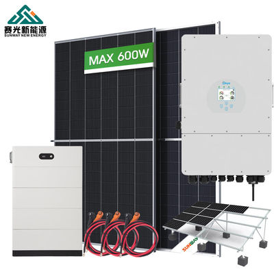 10kw 12kw generador solar híbrido fuera de la red sistema solar híbrido