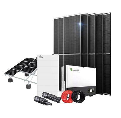 Sistema de generador solar híbrido para viviendas con Deye Growatt