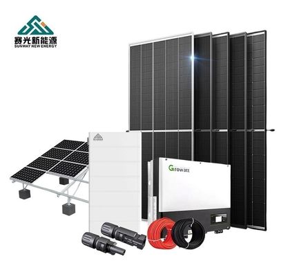 Sistema de energía solar híbrida de 20KWh 12kw con batería de plomo ácido controlador MPPT