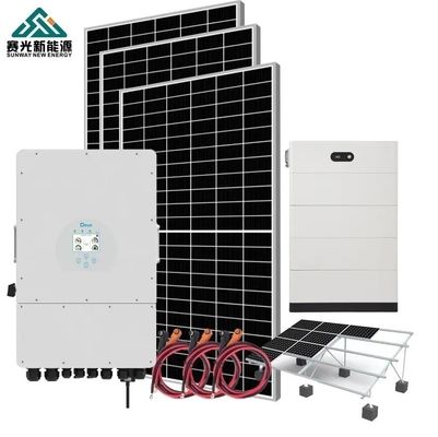 Sistema de energía solar híbrida de 4kw para el modo industrial fuera de la red