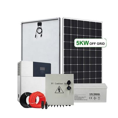 LiFePO4 MPPT 15kw Sistema solar fuera de la red para certificación CE RoHS residencial