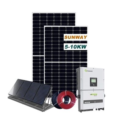 220VAC 10kw Sistema de energía solar para el hogar Ventajas comerciales 50HZ