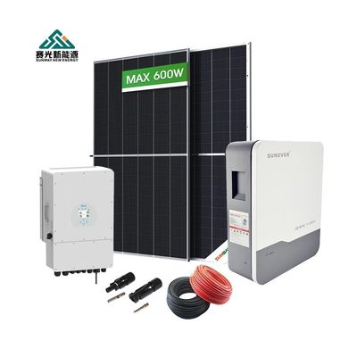 Sistema de paneles solares de tipo de montaje de ahorro de energía para el hogar híbrido 5kw 6kw 8kw 10kw 12kw