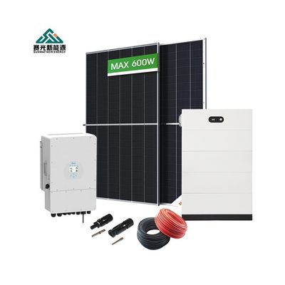 Sistema híbrido completo de almacenamiento de energía solar 5kw 10kw 15kw 20kw con tipo de batería de plomo-ácido