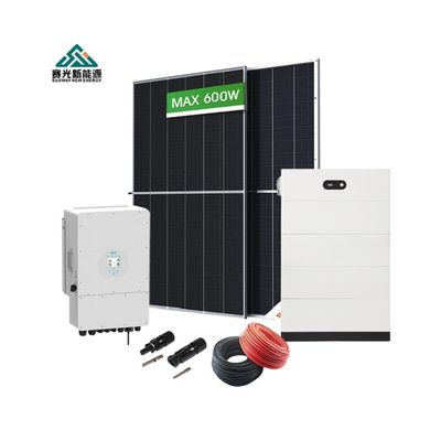 Sistema de energía solar híbrida de 5Kw-12Kw Completo para diseño de proyectos de hogar y preventa