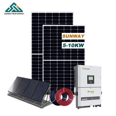 10kw 20kw en la red Sistema solar con 24 horas de tiempo de trabajo Silicio monocristalino