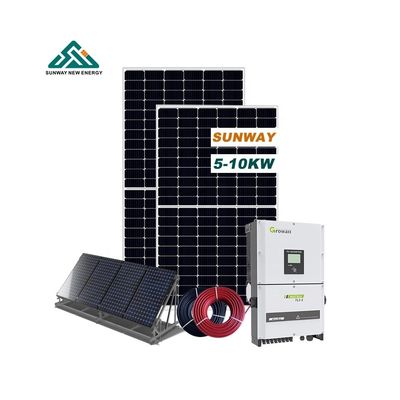 Sistema solar fotovoltaico comercial en red 20kw 5KW 10KW Montaje en tierra