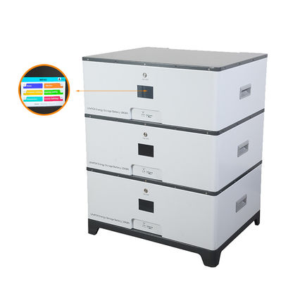 Batería de litio hierro apilable de alta capacidad 5kW 10kW 100Ah 200Ah 6000 ciclos de vida