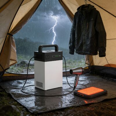 1004Sistema de energía solar de doble carga de.8Wh 500W ESS portátil