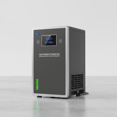 Unidad de almacenamiento de energía solar de 51,2 V con capacidad nominal de energía de 5100 Wh, ideal para proyectos de energía renovable y gestión de energía